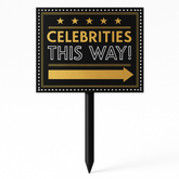 Hollywood Awards Night "Celebrities This Way" Yard Stake Sign